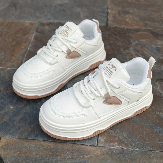 Women's Mesh Leather Sneakers - Ultra-Lightweight Breathable Athletic Shoes