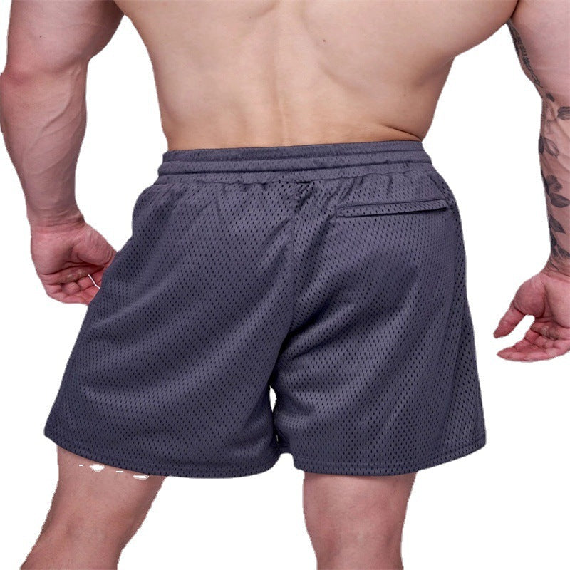 Men's Summer American Style Mesh Shorts - Breathable Athletic Mesh Shorts