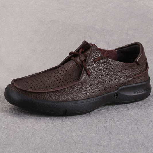 Hollow Breathable Business Casual Shoes - Ventilated Dress Shoes for Men