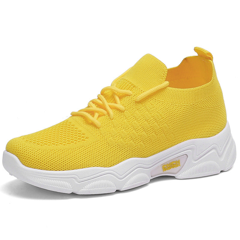 Women's Thick Bottom Platform Sneakers - Student Casual Shoes