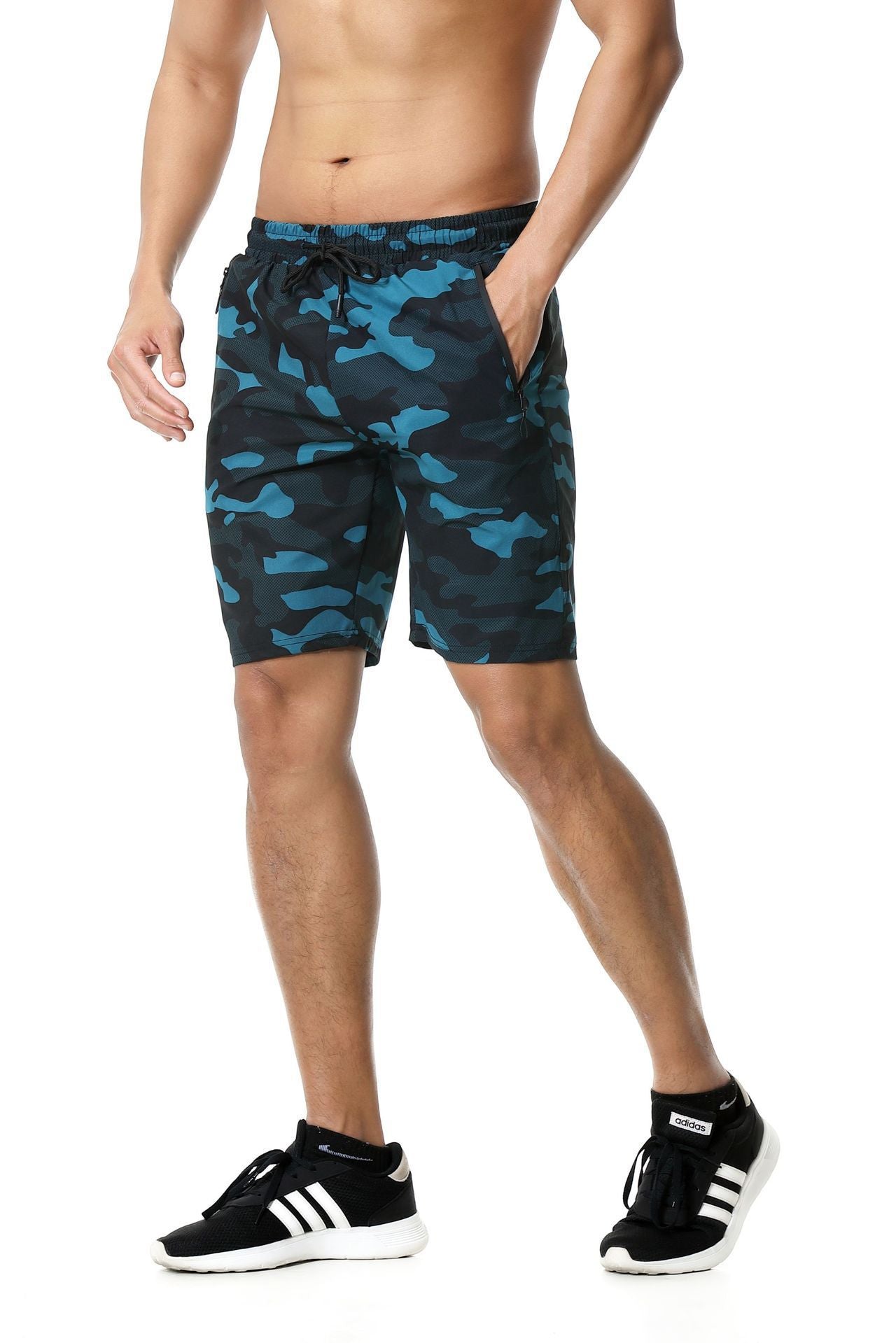 Camouflage Sweatpants Shorts Quick Drying Men's Running