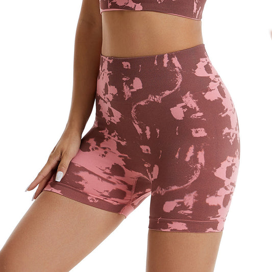 Women's Seamless Camouflage Yoga Shorts - Outdoor Running Fitness Athletic Shorts