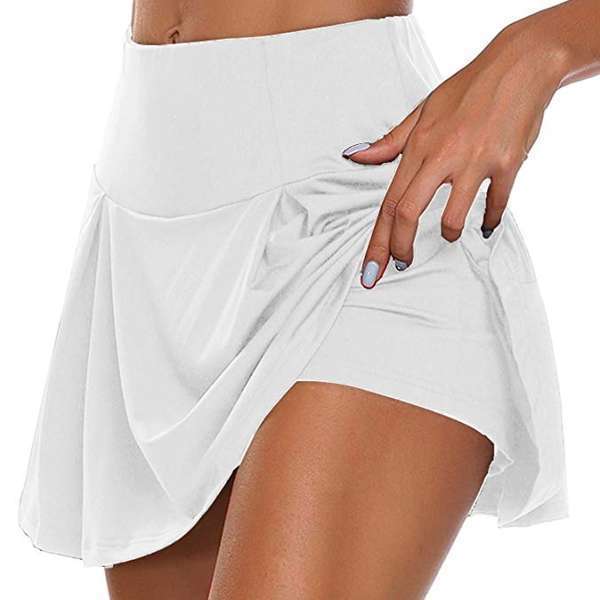 Women's Skirted Biker Shorts - Scrunch Butt Lifting Cycling Marathon Shorts