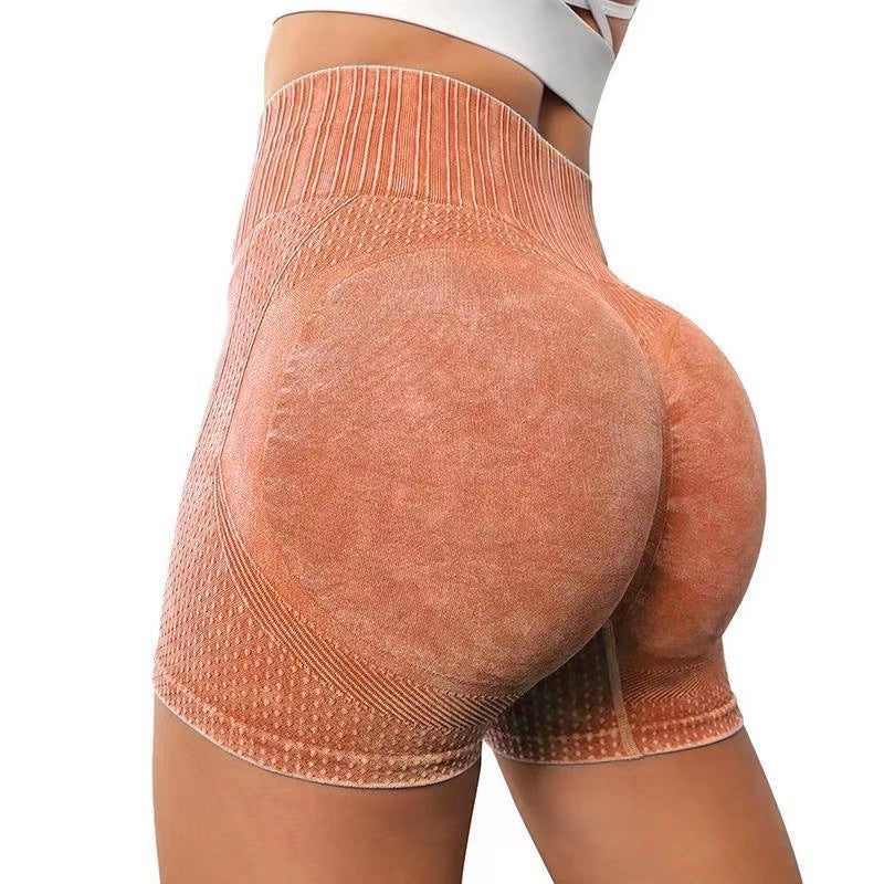 Women's High-Waisted Hip-Lifting Fitness Shorts - Quick-Drying Yoga Sports Shorts
