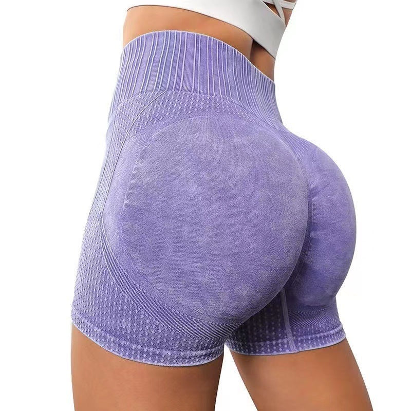 Women's High-Waisted Hip-Lifting Fitness Shorts - Quick-Drying Yoga Sports Shorts