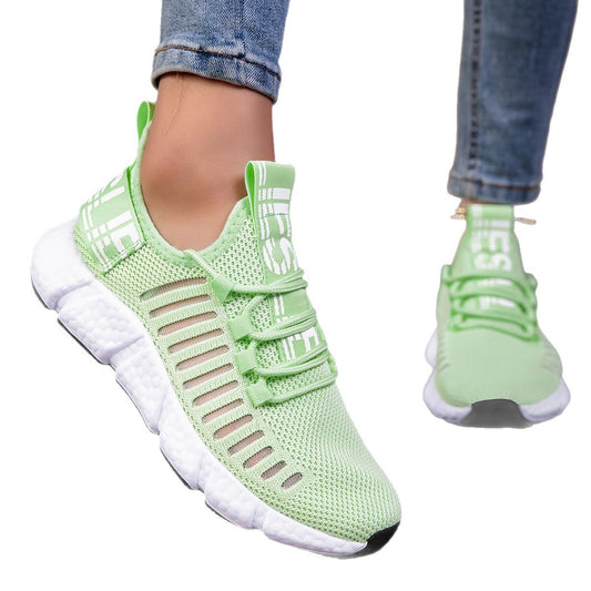 Couple's Breathable Running Sneakers - Hollow Design Casual Athletic Shoes