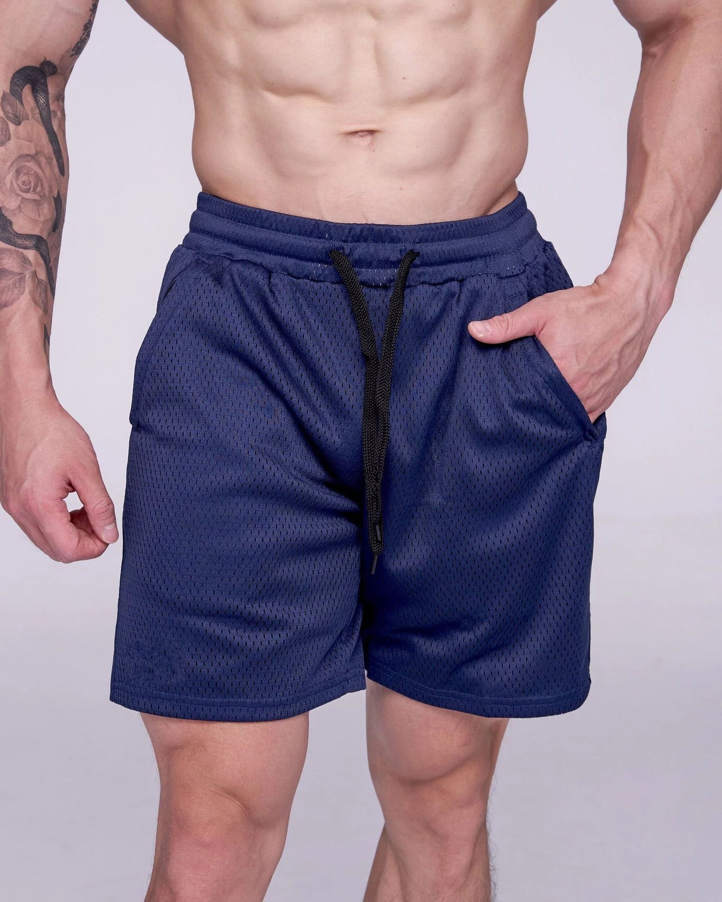 Men's Summer American Style Mesh Shorts - Breathable Athletic Mesh Shorts