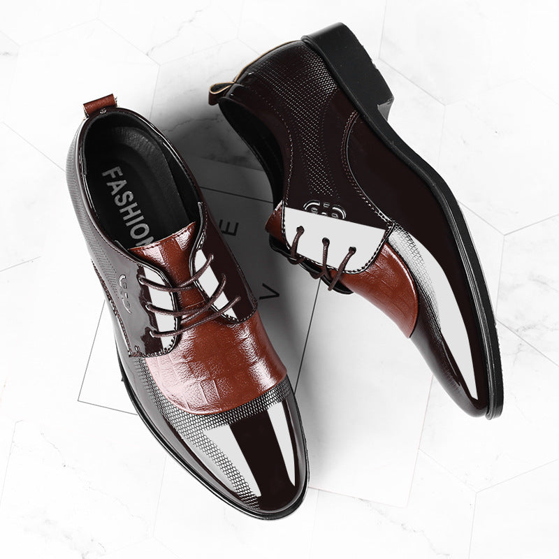 New Business Dress Shoes - Men's Large Size Lace-Up Formal Footwear