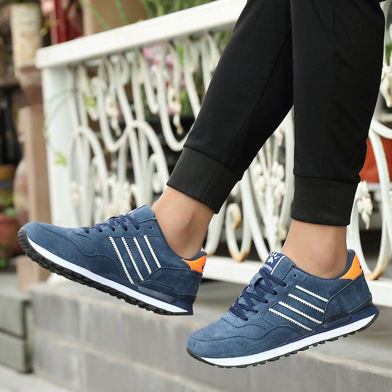 Men's Leather Casual Sneakers - Student-Friendly Everyday Shoes