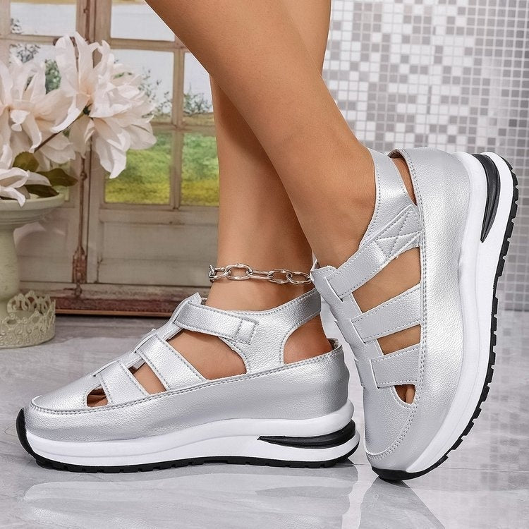 Women's Wedge Heel Hollow Shoes - Breathable Summer Sandals