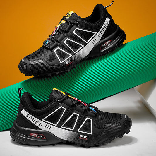 Men's Summer Lightweight Hiking Shoes - Breathable Off-Road Trekking Boots