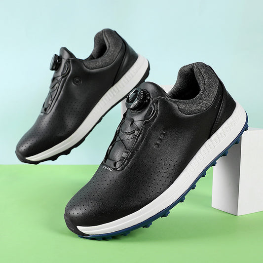 Golf Fashion Platform Sneakers - Low-Top Leisure Athletic Shoes
