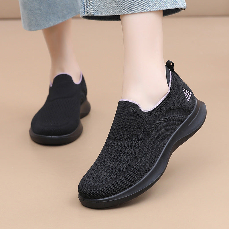 Women's Soft Bottom Casual Sneakers - Lightweight Fashion Shoes