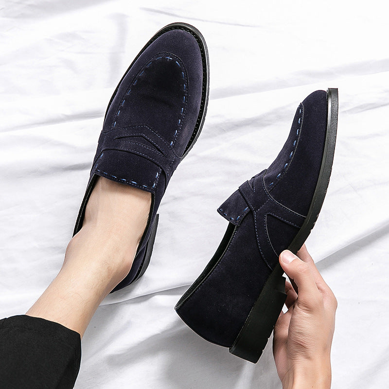 Men's British Style Pointed Toe Suede Shoes
