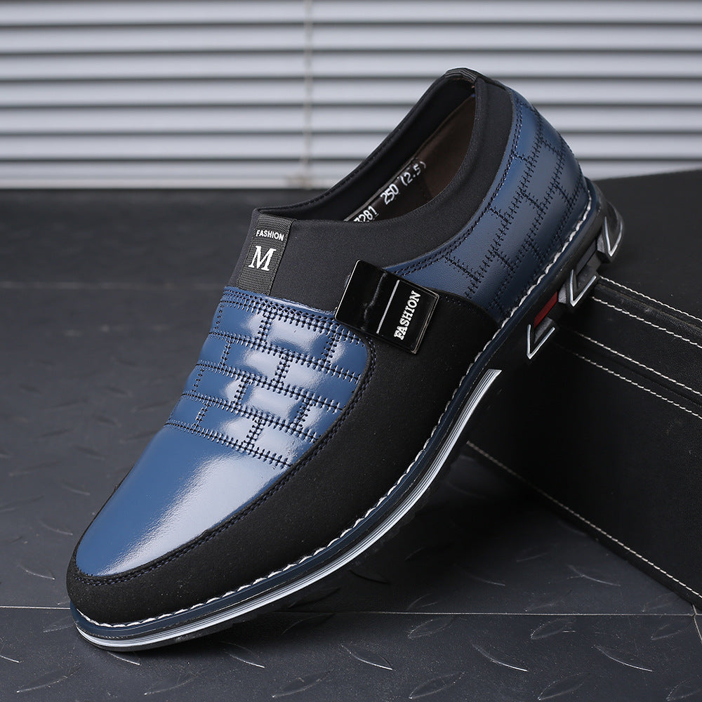 Premium Leather Casual Shoes Men Size 48 - Lace Up Dress Shoes