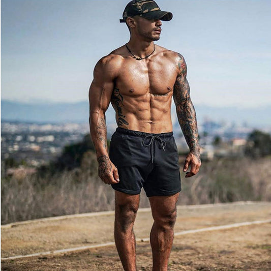 Men's Running Straight Leg Board Shorts - Lightweight Athletic Beach Shorts