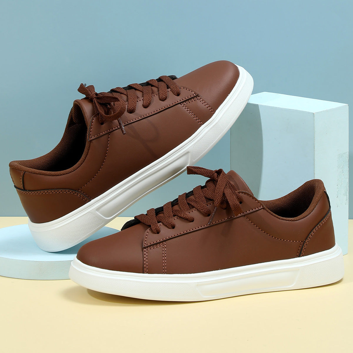 Platform Skateboard Sneakers - Casual Flat Skate Shoes