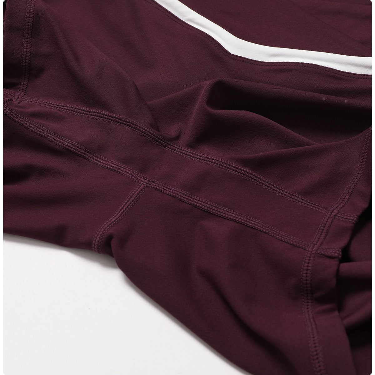 Women's Cross-Waist Running Tights - Quick-Drying Fitness Shorts