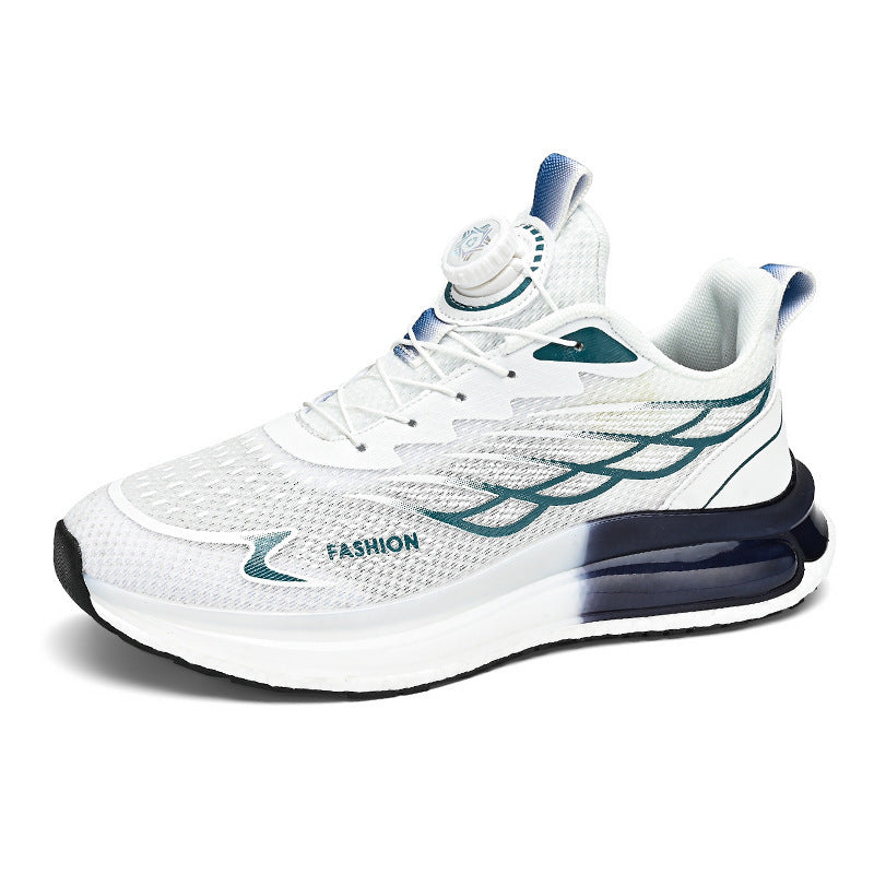 Rotating Button Running Sneakers - Innovative Athletic Footwear