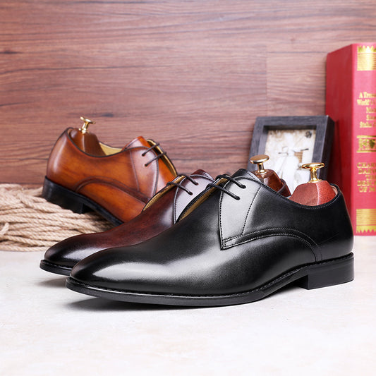 Large Size Dress Leather Shoes - Men's Casual Business Extended Sizes