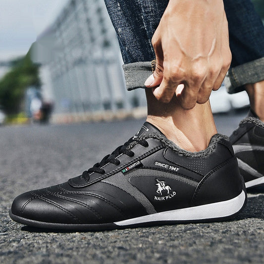 Men's Winter Cotton-Padded Sneakers - Velvet Lined Casual Shoes