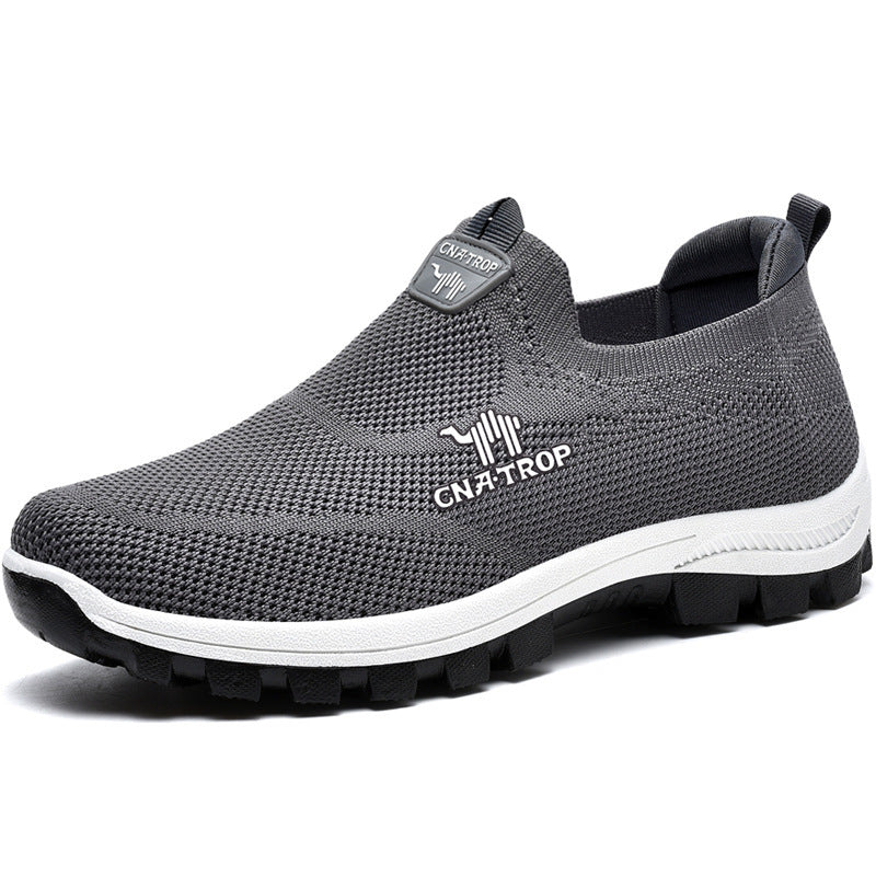 Outdoor Leisure Slip-On Sneakers - Breathable Lazy Shoes