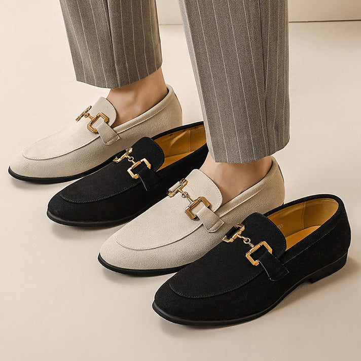 Men's Suede Leather Driving Loafers