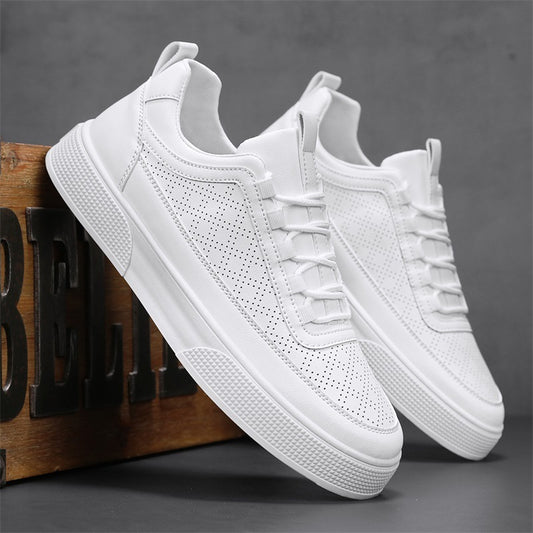 Thick Bottom Platform Sneakers - Stylish Lace-Up Casual Shoes