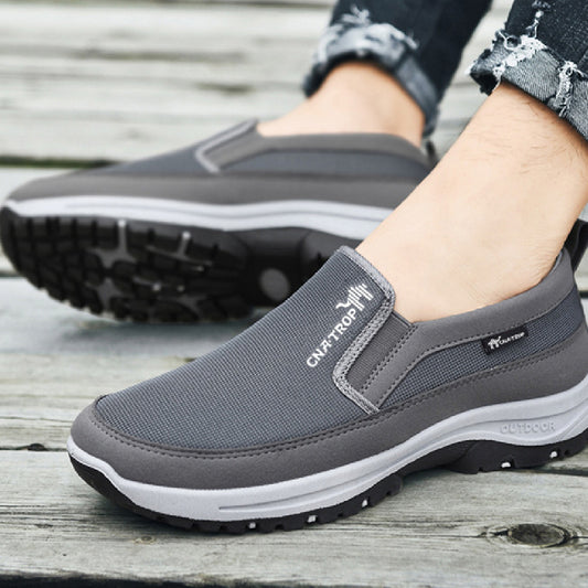 Men's Large Size Walking Shoes - Size 49 Non-Slip Mesh Travel Sneakers