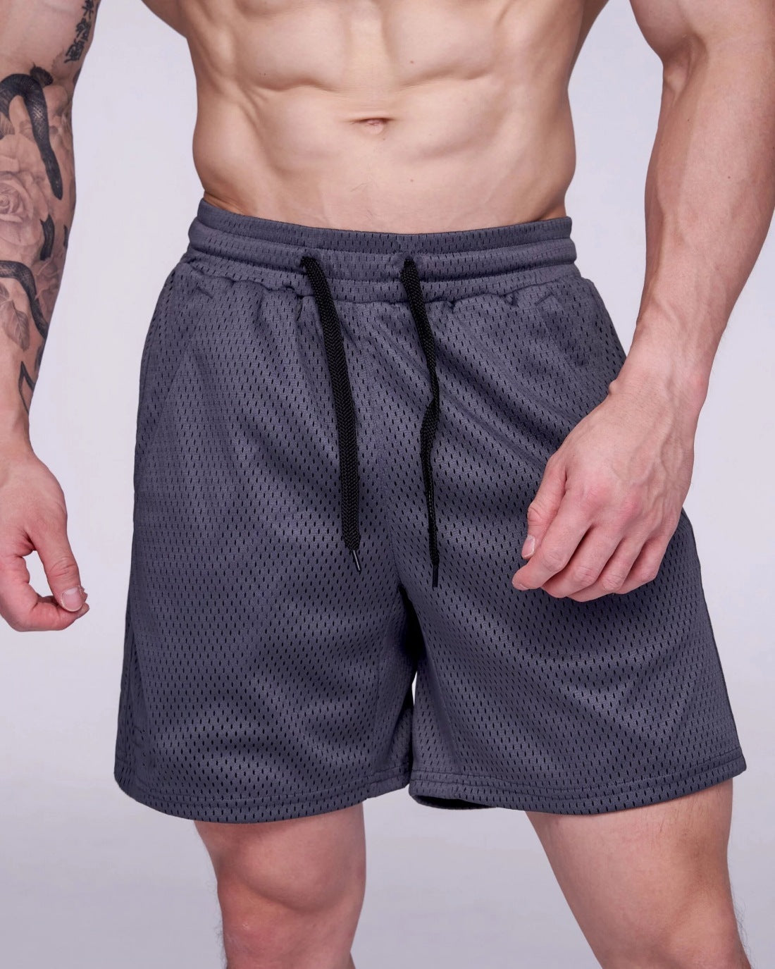 Men's Summer American Style Mesh Shorts - Breathable Athletic Mesh Shorts