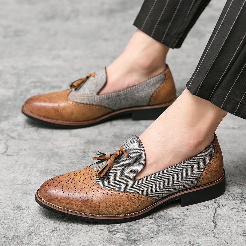 British Versatile Leather Shoes - Casual Dress Shoes for Men