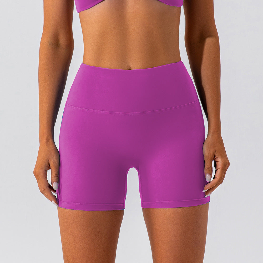 Women's Hip Lifting Running Fitness Shorts - Tight Fit Curve Enhancing Shorts