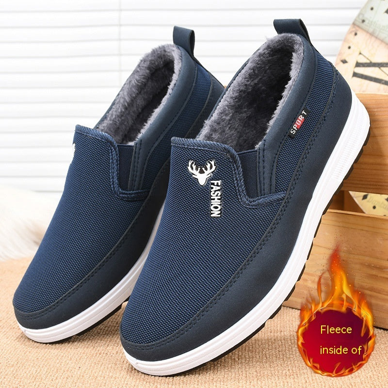 Men's Velvet Cotton-Padded Shoes - Warm Casual Shoes for Autumn & Winter