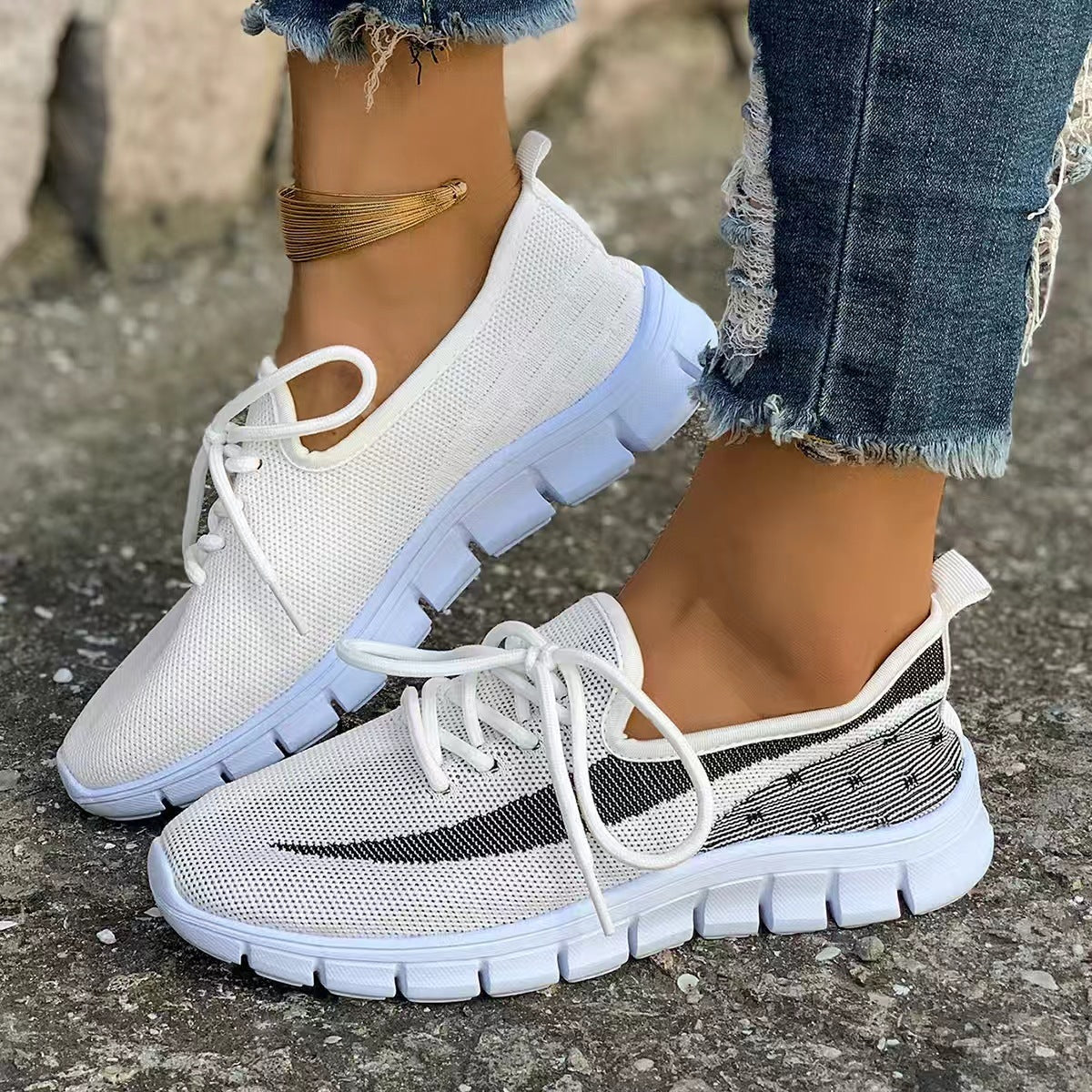 Women's Summer Running Sneakers - Breathable Casual Athletic Shoes