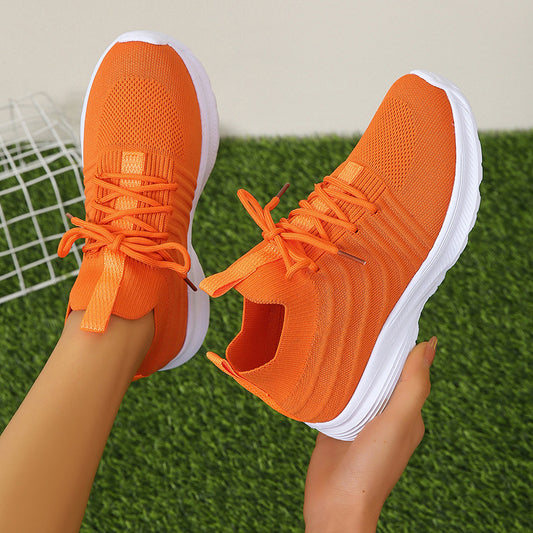 Women's Platform Sneakers - Lightweight Spring Casual Shoes