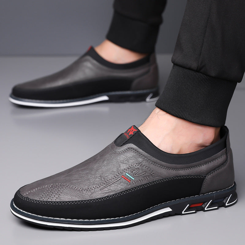Men's Big Foot Business Casual Shoes - Large Size Fashion Comfort Shoes