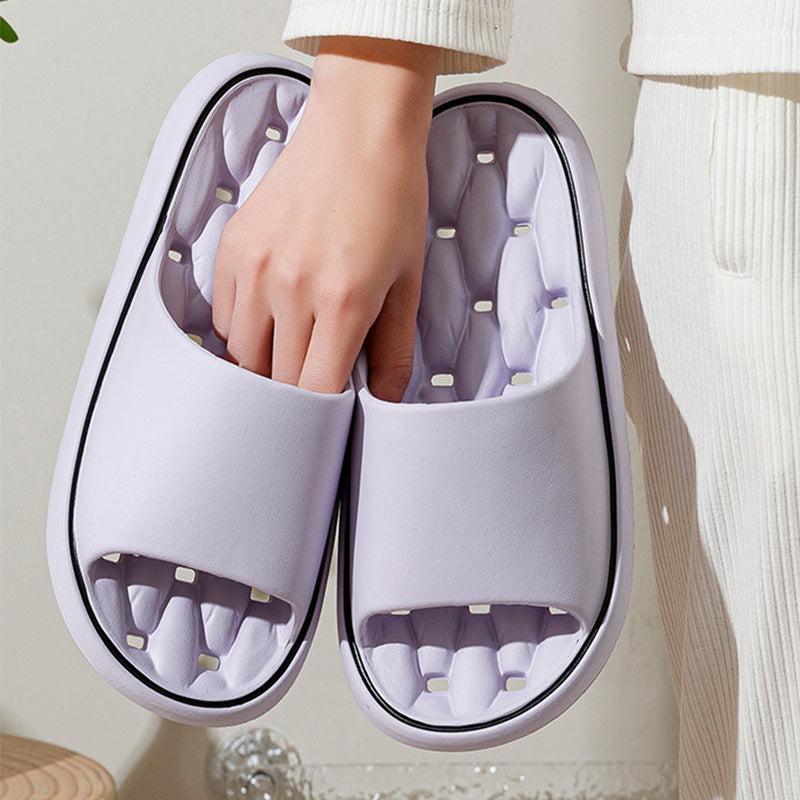 Unisex Non-Slip Bathroom Slippers - Thick Sole House Shoes