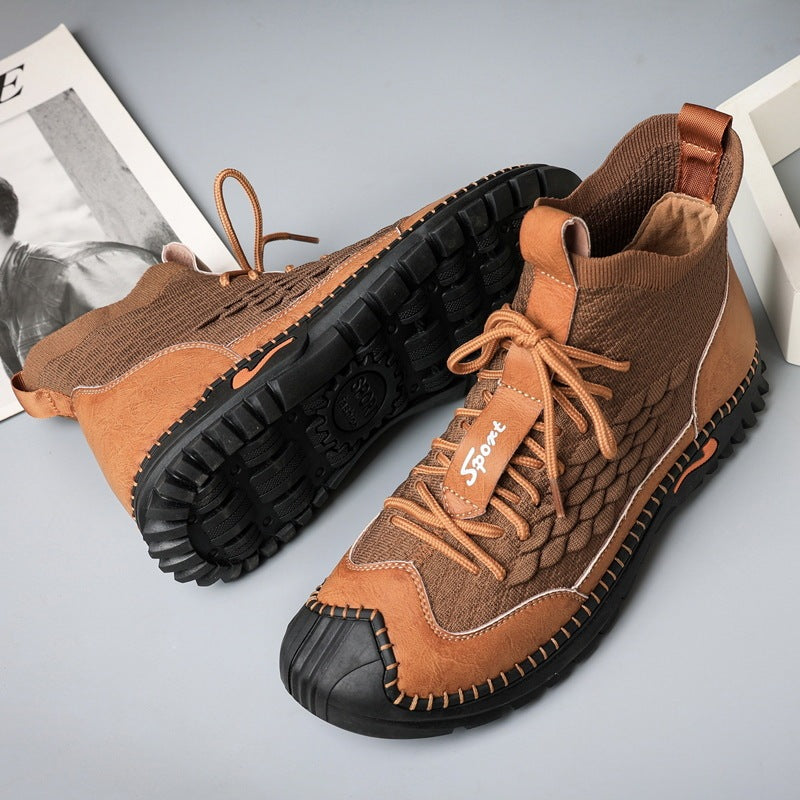 Outdoor Hiking Driving Shoes - Multi-Purpose Tooling Boots for Men