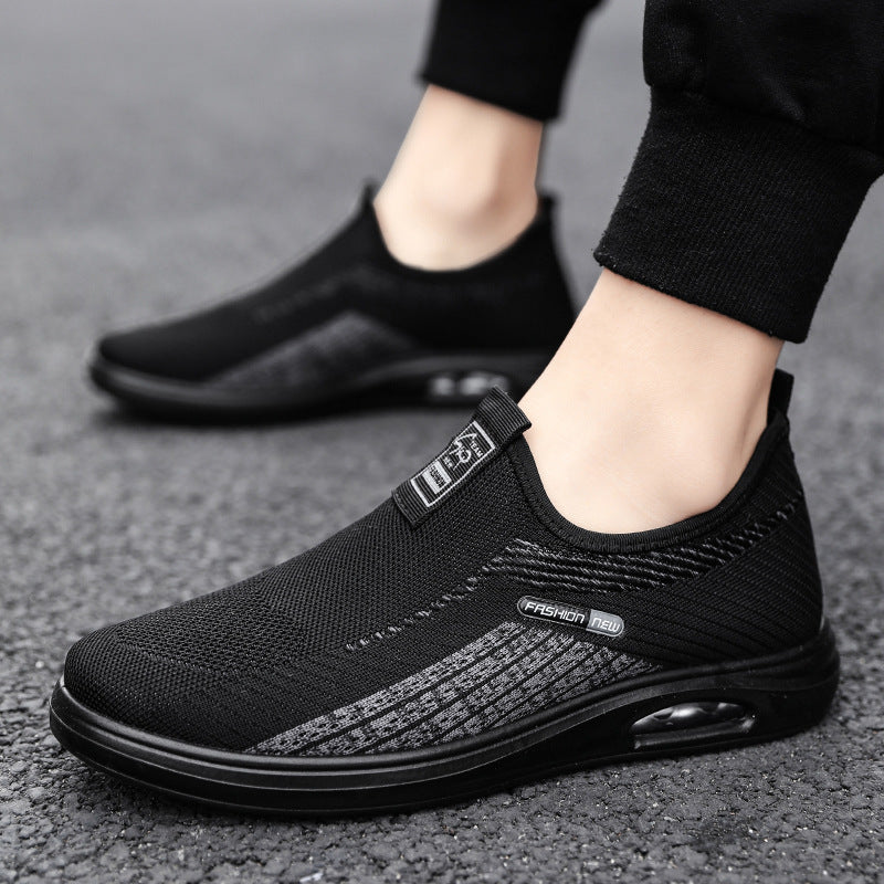 Men's Autumn Flyknit Mesh Sneakers - Seasonal Casual Shoes