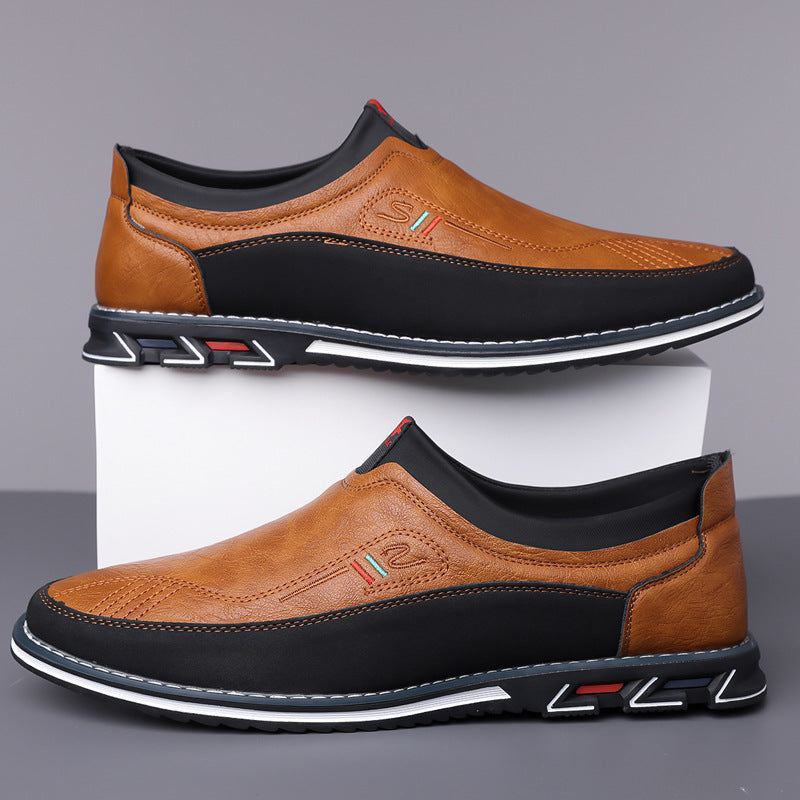 Men's Big Foot Business Casual Shoes - Large Size Fashion Comfort Shoes