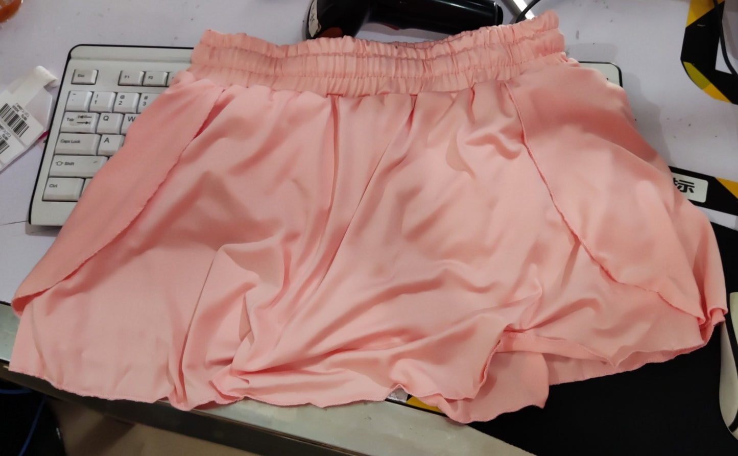 Women's Scrunch Skirt Cycling Biker Shorts - Butt Lifting Gym Workout Shorts