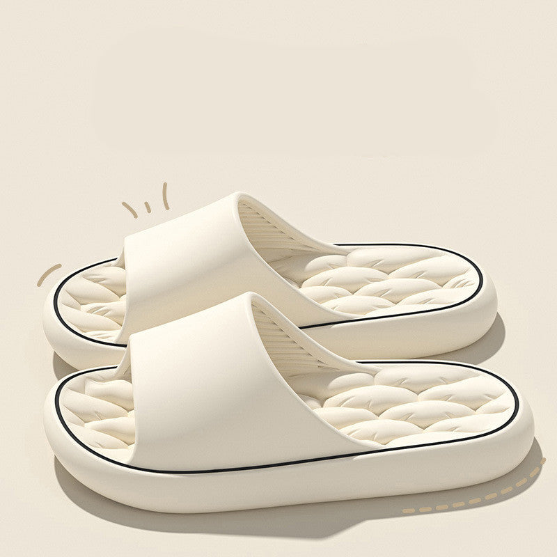 Unisex Non-Slip Bathroom Slippers - Thick Sole House Shoes