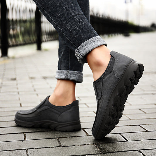 Men's Casual Leather Shoes - Lightweight Everyday Comfort Shoes
