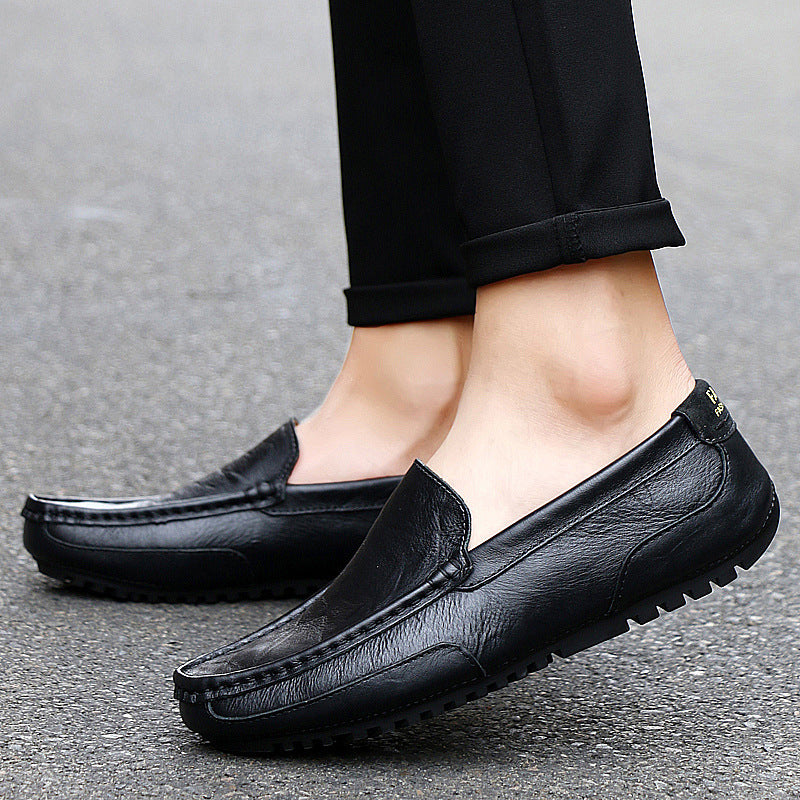 Men's Breathable Hollow Casual Driving Shoes - Lightweight Peas Sole Loafers