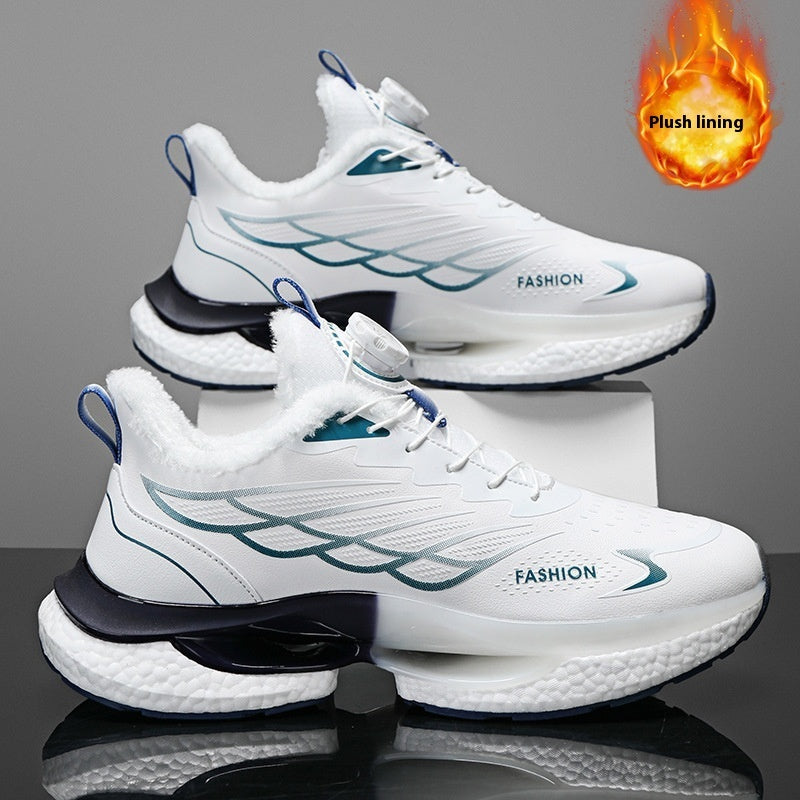 Men's Rotating Button Running Sneakers - Advanced Athletic Shoes