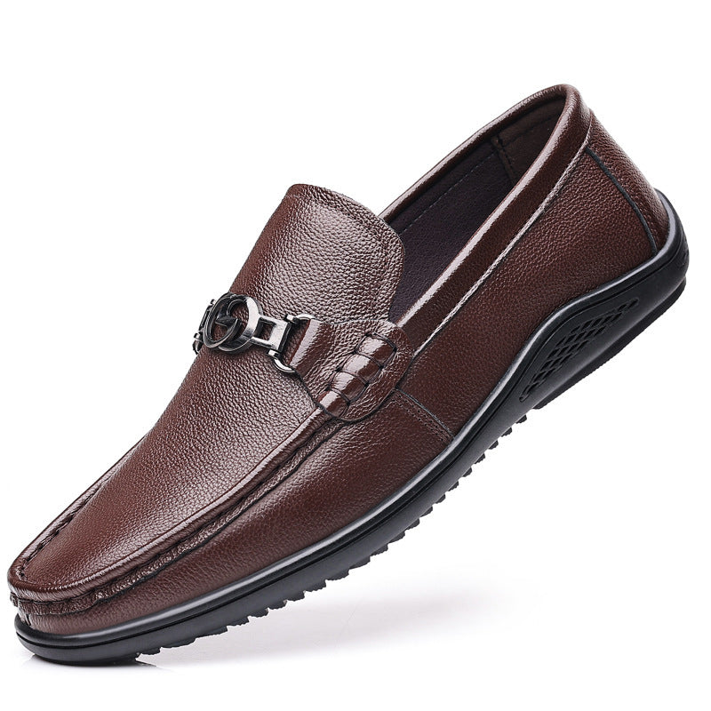 Leather Casual Fashion Shoes - Comfortable Dress Shoes for Men