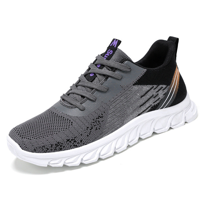 Wavy Bottom Fashion Sneakers - Sport Running Walking Shoes for Men