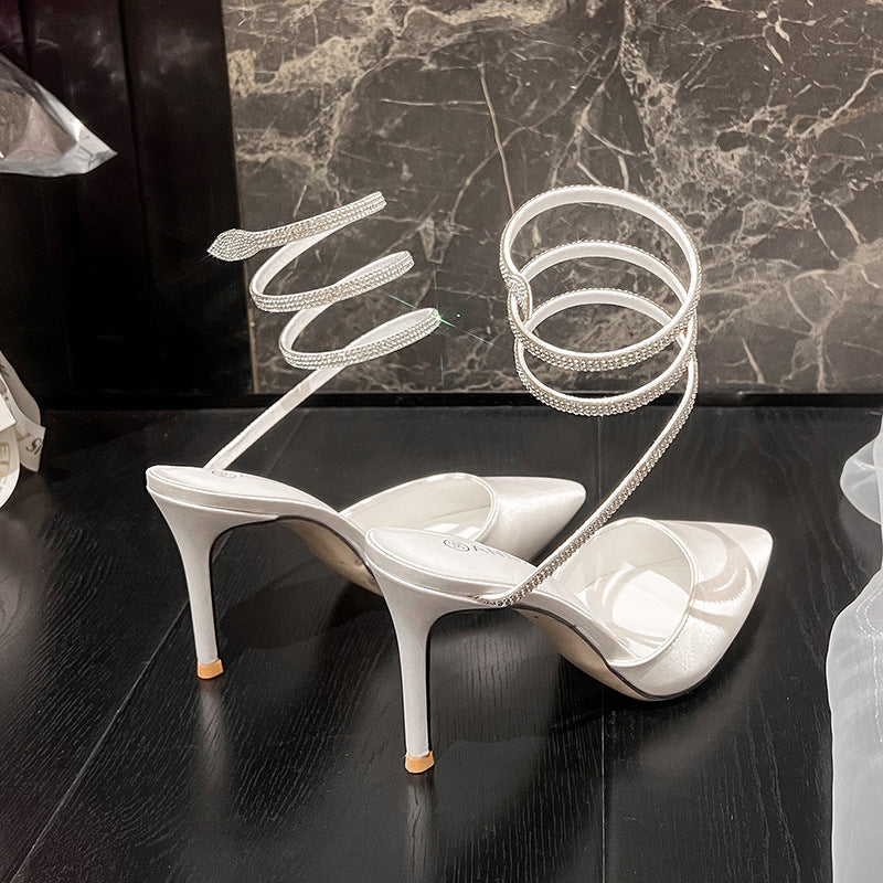 Women's Pointed Toe Stiletto High Heels - Elegant Evening Dress Shoes