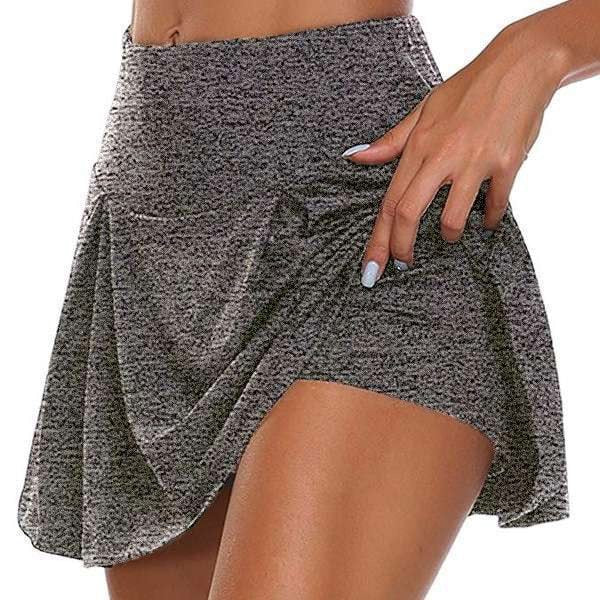 Women's Skirted Biker Shorts - Scrunch Butt Lifting Cycling Marathon Shorts
