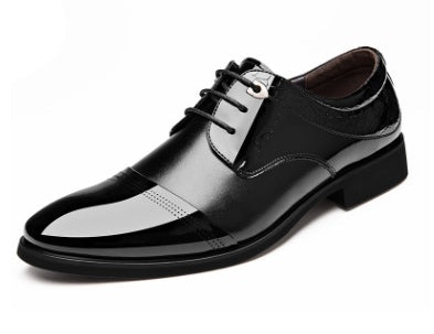 Spring New Men's Business Dress Shoes - Fashion Lace-Up Formal Footwear